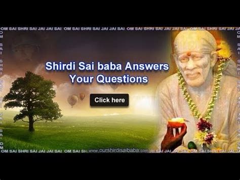 sai baba answer my question